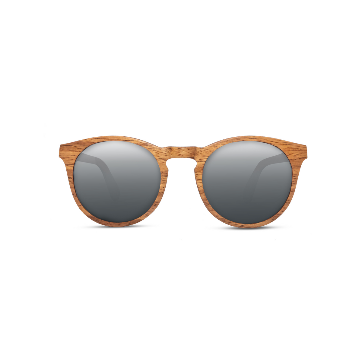 Woodie round wooden elliptical sunglasses Bora Bora model